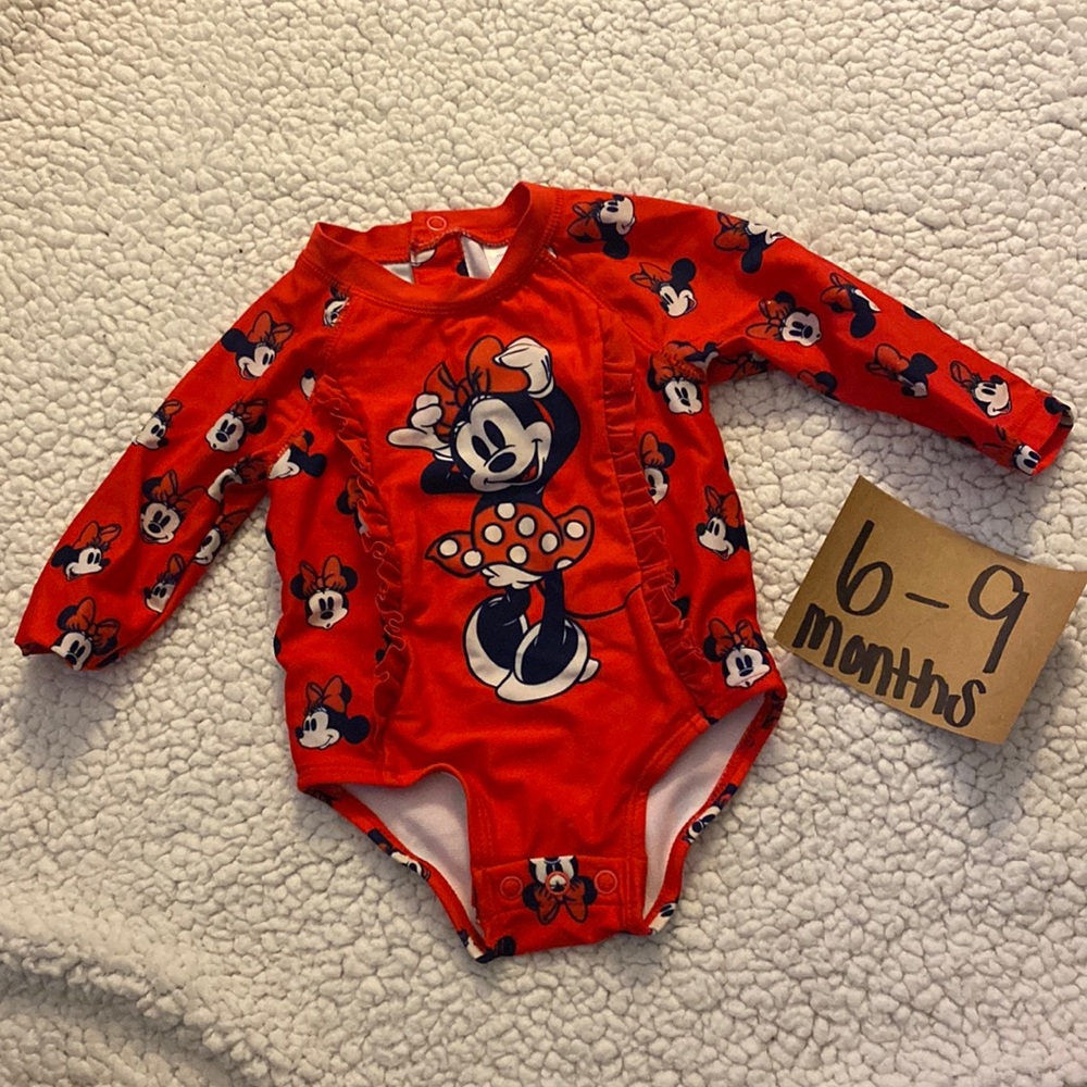 Minnie Mouse Long Sleeve Swim Suit